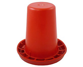 Photo of a small chicken feeder