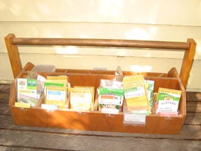 Photo of a purpose built seed storage box.