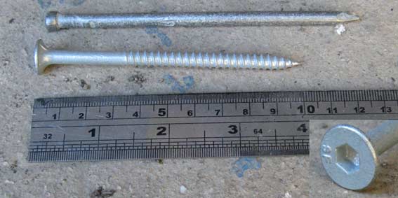 Nail and bugle baton screw - LARGE