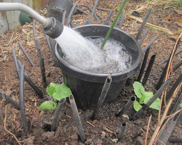 Large photo of a soak pot being filled